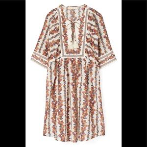 Tory Burch Cotton & Silk Cover-Up Tunic Dress